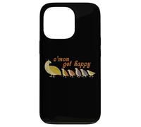 C'mon Get, Happy Retro Quail Family Design Mignon Coque pour iPhone 13 Pro