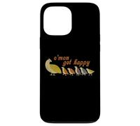 C'mon Get, Happy Retro Quail Family Design Mignon Coque pour iPhone 13 Pro Max