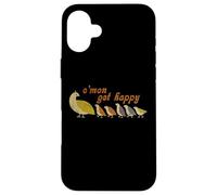 C'mon Get, Happy Retro Quail Family Design Mignon Coque pour iPhone 16 Plus