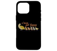 C'mon Get, Happy Retro Quail Family Design Mignon Coque pour iPhone 16 Pro Max