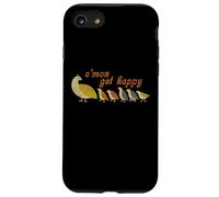 C'mon Get, Happy Retro Quail Family Design Mignon Coque pour iPhone SE (2020) / 7/8