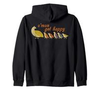 C'mon Get, Happy Retro Quail Family Design Mignon Sweat à Capuche