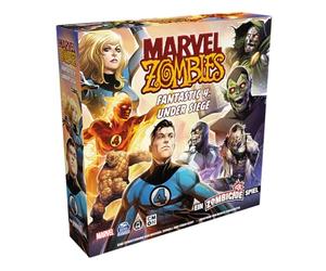 CMON, Marvel Zombies:Fantastic 4 Under Siege - Un Jeu Zombicide Extension Jeu Connaisseurs Dungeon Crawler 1 à 6 Joueurs à partir de 14 Ans et + 60 Minutes Allemand