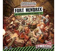 CMON, Zombicide 2ème Edition - Fort Hendrix Extension Jeu de connaisseurs Dungeon Crawler 1 à 6 Joueurs - À partir de 14 Ans et + - 60 Minutes - Allemand