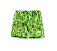 CMP 30R9284 Short de Bain Fille, Verde Fluo-Nero, 116 cm
