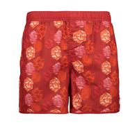 CMP Boardshort Maillot de Bain Un Shorts Rouge Motif Floral Microfibre