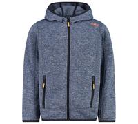 CMP - Boy's Jacket Fix Hood Jacquard Knitted - Veste polaire - 128 - avio / antracite