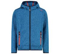 CMP - Boy's Jacket Fix Hood Jacquard Knitted - Veste polaire - 128 - pacific / b blue