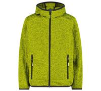 CMP - Boy's Jacket Fix Hood Jacquard Knitted - Veste polaire - 152 - acido / antracite