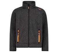 CMP - Boy's Jacket Jacquard Knitted - Veste polaire - 128 - nero / flame