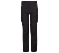 CMP - Boy's Zip Off Pant 4-Way Stretch - Pantalon de trekking - 140 - antracite / acido