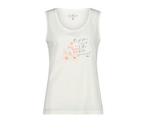 CMP Canotta da Donna, Chemise de randonnée aux Femmes, Off White-Bitter,