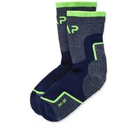 CMP - Chaussettes de randonnée en laine moyenne pour enfant, Marine, 28/30