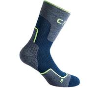 CMP - Chaussettes de randonnée en laine moyenne pour enfant, Marine, 34/36