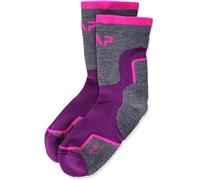 CMP - Chaussettes de randonnée en laine moyenne pour enfant, Violet, 25/27