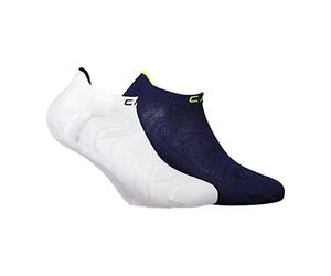 CMP - Chaussettes de sport ultralégères, paquet de deux, Blanc-B.Bleu, 39/42
