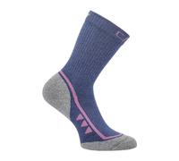 CMP Chaussettes unisexes pour enfants et adolescents, Blue-fuchsia, 28-30