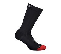 CMP - Chaussettes vélo homme, Noir-Feu, 46/48