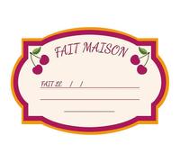 50 ÉTIQUETTES À BOCAUX Rose