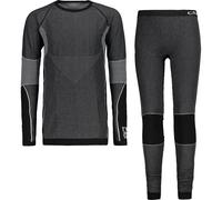 CMP Base Layer Seamless Completo Pantaloni e Maglia Nero Intimo Termico Bambino 8059342603 10/12A
