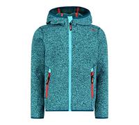 CMP ERREUR : #N/A 3h19825 Knit-Tech Veste À Capuche Fixe Pour Enfant, Acqua Campari, 128 EU
