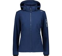 CMP Femme Giacca In Da Donna Con Cappuccio Removibile Veste Softshell, Bleu, XL EU