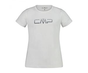 CMP Fille Technical T-shirt With Cmp Logo T shirt, Blanc, 152 EU