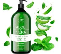 Cmp Gel Aloe Vera, Jambes, Circulation Sanguine, Varices, Vergetures, Jambes Légères, Retention D'eau, Jambes Gonflées, Crème De Massage, Effet Rafraîchissant, 1000 Ml