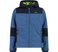 CMP Giacca in Softshell da bambini con cappuccio fisso, Veste Softshell enfant à capuche fixe Enfants unisexes, Dusty Blue-B.Blue,
