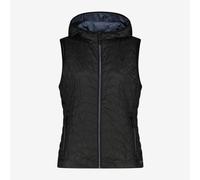 CMP Gilet Imbottito Femme Feel Warm Plat Avec Capuche, Extérieur - U901 (NOIR)