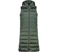 CMP Gilet Lungo Da Donna In Nylon Con Cappuccio Fisso Veste Femme