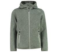 CMP - Girl's Jacket Fix Hood Jacquard Knitted 3H19825 - Veste polaire - 128 - avocado / pistacchio