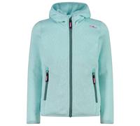 CMP - Girl's Jacket Fix Hood Jacquard Knitted 3H19825 - Veste polaire - 140 - opale / bianco