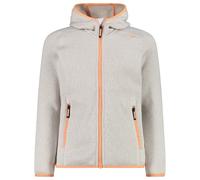 CMP - Girl's Jacket Fix Hood Jacquard Knitted 3H19825 - Veste polaire - 164 - vaniglia / salmone