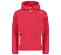 CMP - Girl's Jacket Fix Hood Jacquard Knitted 3H19825 - Veste polaire - 98 - carminio / pink