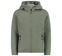 CMP - Girl's Jacket Fix Hood Jacquard Knitted - Veste polaire - 116 - avocado / pistacchio