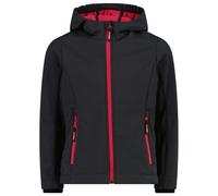 CMP - Girl's Jacket Fix Hood Softshell - Veste softshell - 152 - antracite / carminio