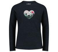 CMP - Girl's Jersey T-Shirt - Haut à manches longues - 116 - nero melange
