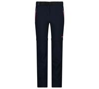 CMP - Girl's Stretch Zip Off Pant - Pantalon convertible - 98 - b blue / bubblegum