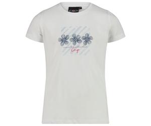 CMP - Girl's T-Shirt - T-shirt - 116 - bianco / sky blue / space / magenta