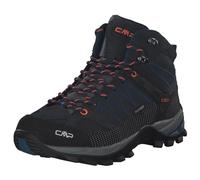 CMP Homme Rigel Mid Trekking Shoe WP Chaussures de Marche, B.Bleu-Flash Orange, 39 EU