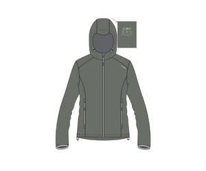 CMP, JACKET RAIN FIX HOOD, 33X7496, Basic Green, D38, Woman
