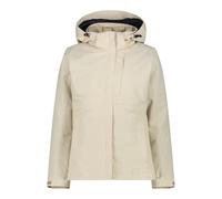 CMP, JACKET ZIP HOOD DETACHBLE INN.JACKET, 33Z1646D, Light Brown, D34, Woman
