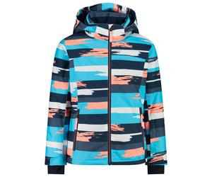 CMP - Kid Girl Jacket Snaps Hood Topazio Bianco Lotus - 128 - Blouson Ski