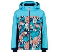 CMP - Kid Girl Jacket Snaps Hood Topazio Blue Ink - 164 - Blouson Ski