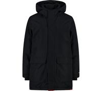 CMP, KID JACKET LONG FIX HOOD, 34K3274, Basic Black, 152, Boy