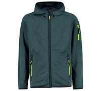 CMP - Kid's Jacket Fix Hood Knitted + Mesh - Veste polaire - 152 - alpine / antracite