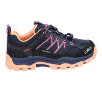 CMP Kids Rigel Low Trekking Shoes Kids WP Chaussures de randonnée Mixte Enfant, Bleu Foncé Rose Saumon B Blue Sunrise, 41 EU