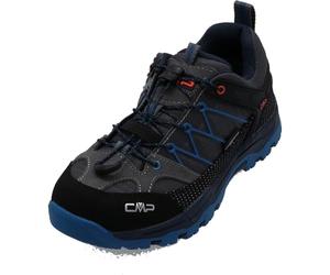 CMP Kids Rigel Low Trekking Shoes Kids WP Mixte Enfant Chaussures de randonnée, Gris Bleu Graffite Oltremare, 39 EU