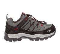 CMP - Kid's Rigel Low Trekking Shoes Waterproof - Chaussures multisports - EU 37 - grey / ferrari